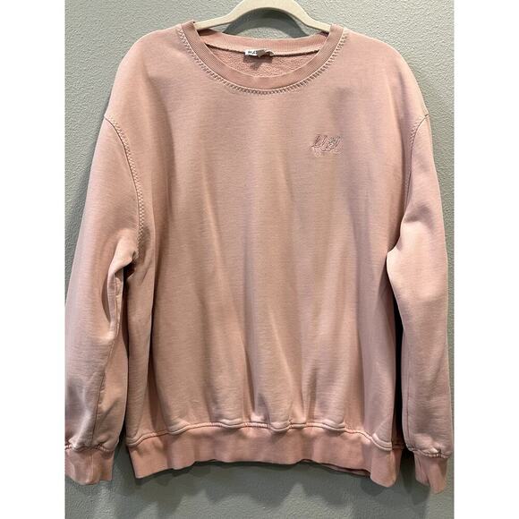 LOVE AND LEMONS Crewneck Fleeced Sweatshirt Pink - Picture 2 of 6